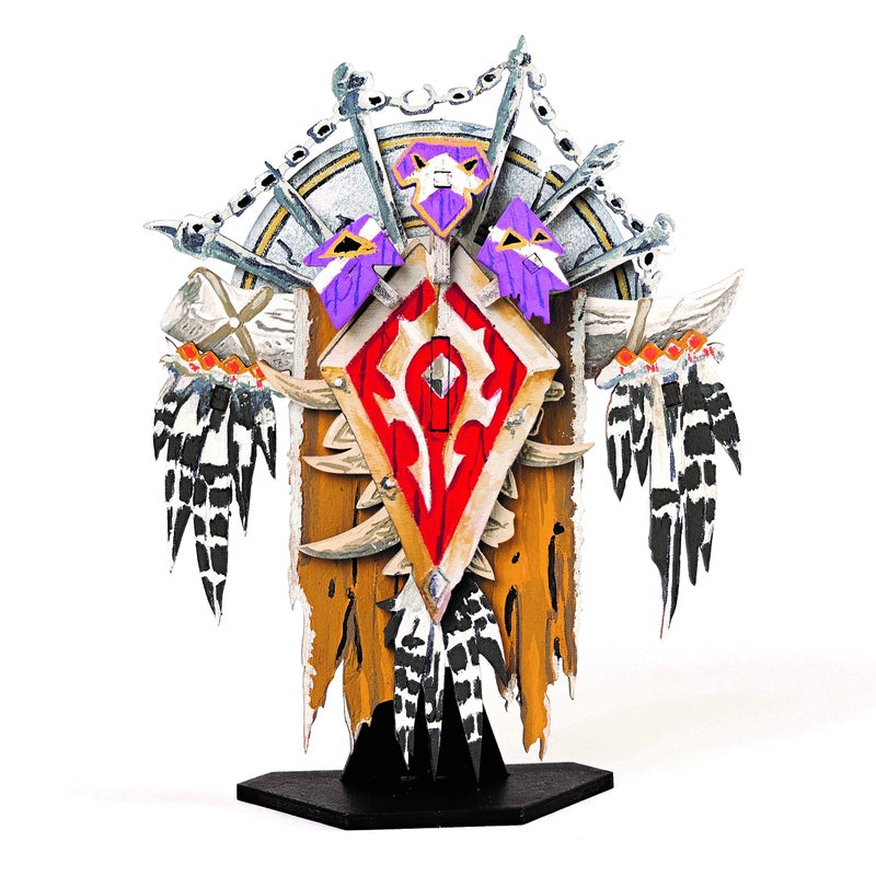 IncrediBuilds World of Warcraft Horde 3D Wood Puzzle Model Figure Kit (19 Pcs) & Exclusive Poster - Build & Paint 3-D Video Game Replica Toy, No Glue or Tools Required - Gamer Gift for Teens, Adults, Kids (12+) - Image 2